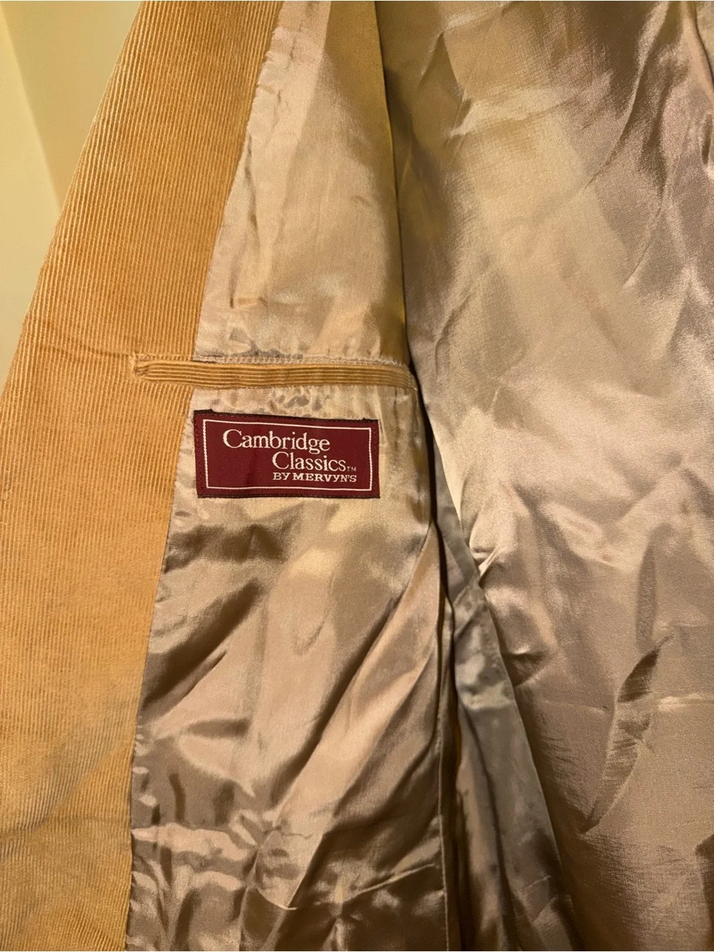 Men's Brown Corduroy Blazer Sport Coat